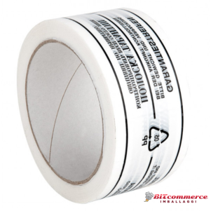 NASTRO ADESIVO PLP STRISCIA DI GARANZIA 50X66MTL